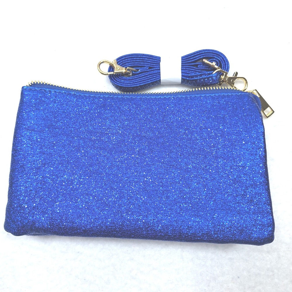 Brentano Crossbody Bag Womens Small Royal Blue Glitter CJ21118 Evening Sparkle